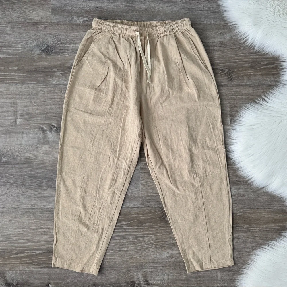 OLD MONEY Cancun Cotton Pantalon Linen/Cotton Pants Size Medium